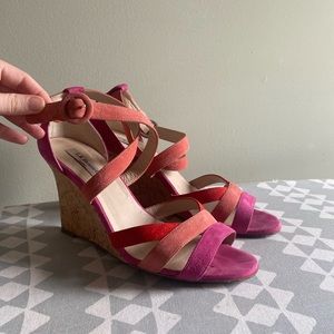 J.K. Bennett Wedge Sandals